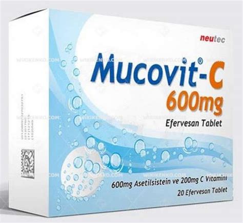 mucovit c 600 mg 10 efervesan tablet